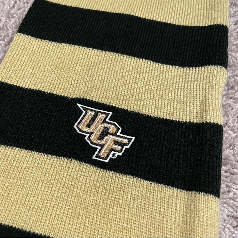 Logofit UCF Knights Striped Scarf Black and gold New With Tag